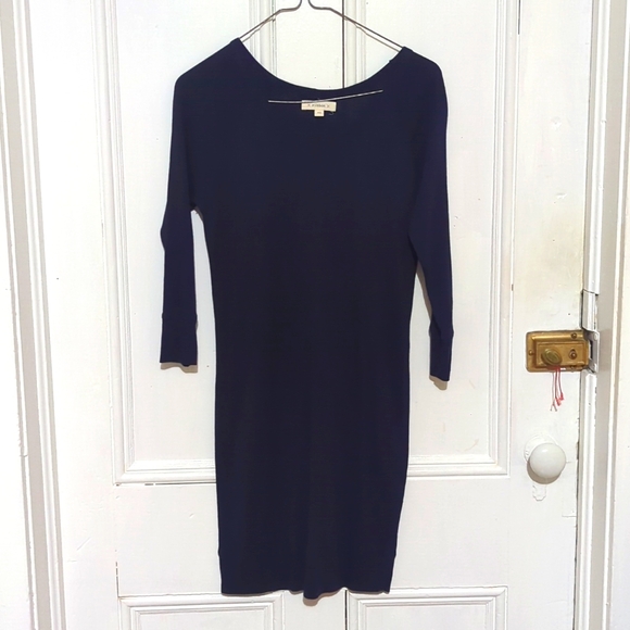 Plenty/ Ribbon Navy Blue 3/4 Sleeve Dress - Picture 1 of 8